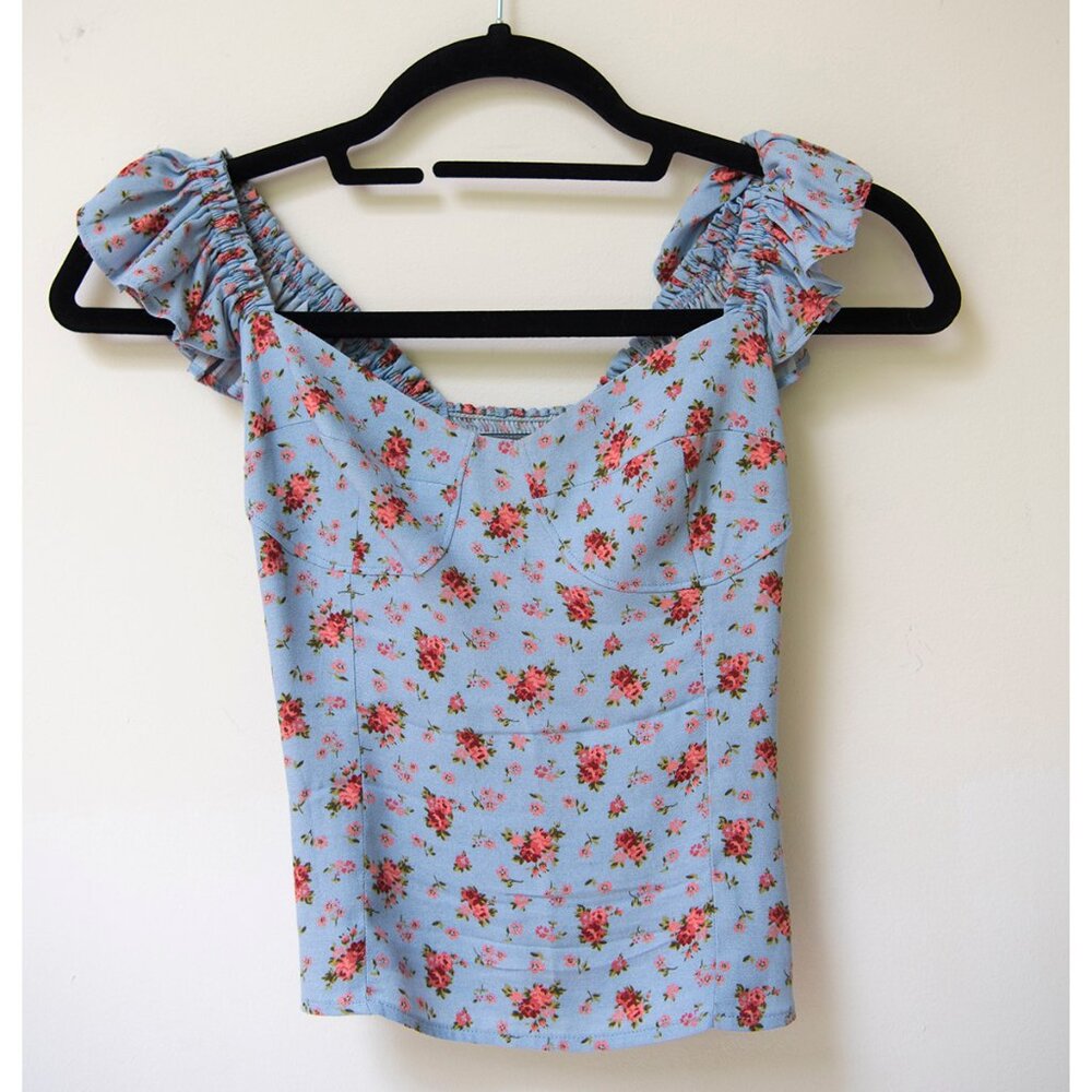 Reformation Bev Top Petunia Like New sz XS